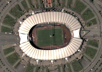 Veduta aerea dello stadio Delle Alpi