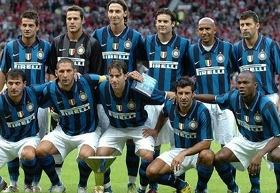 La formazione dell'Inter campione d'Italia 2007/2008