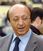 Luciano Moggi dirigente della Juventus
