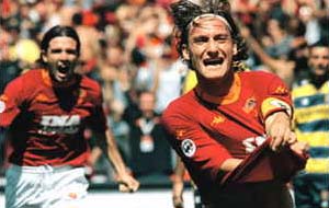 Esultanza di Totti