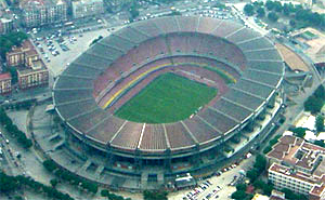 Stadio San Paolo, visione aerea